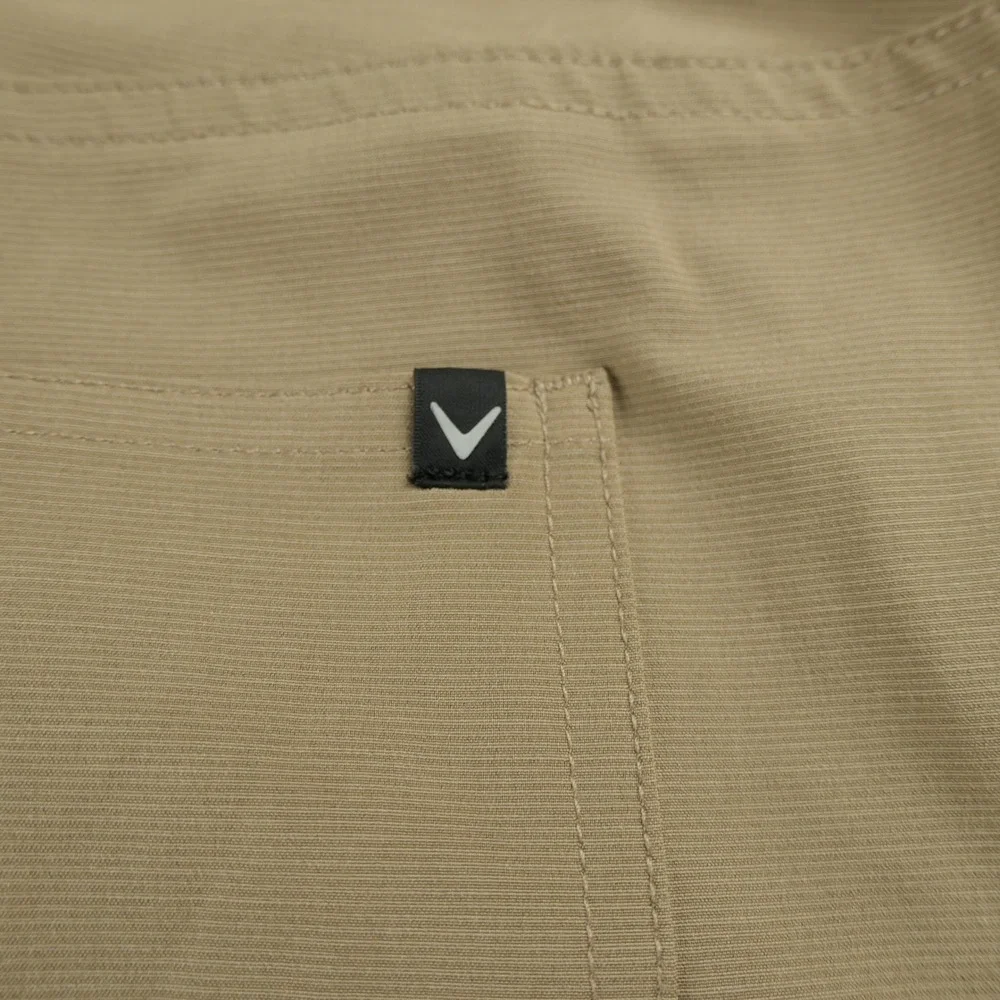 Callaway Pants Men 44x32 Tan Golf 5 Pocket Stretch Performance Flat Front Casual